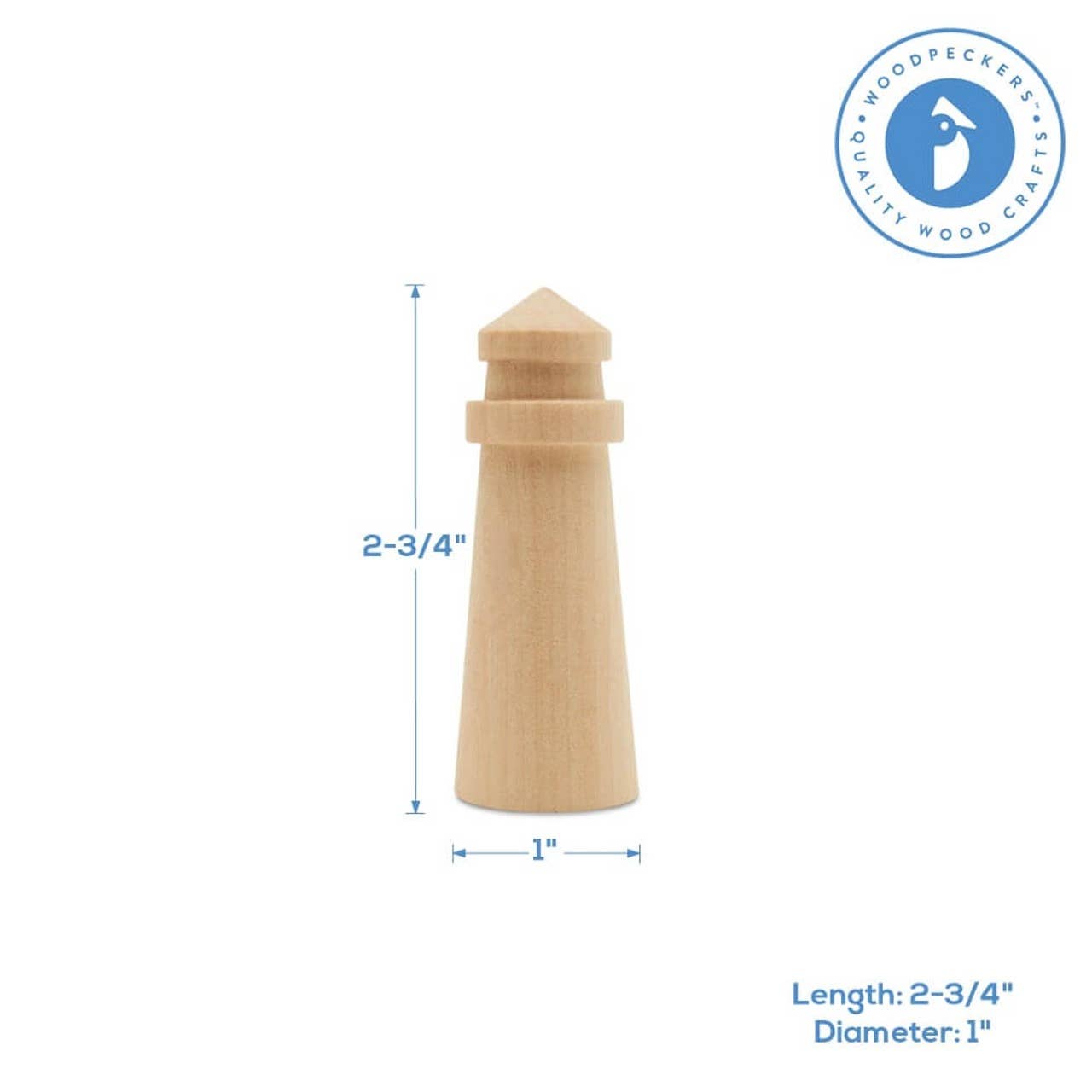 Woodpeckers Crafts - Wholesale Craft Supplies - Wood Lighthouse0
