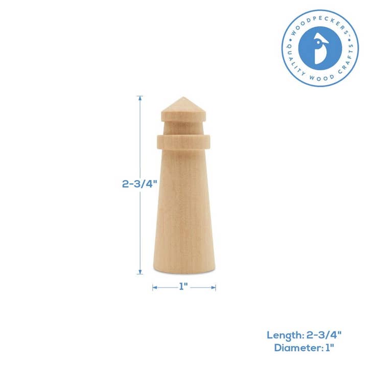 Woodpeckers Crafts - Wholesale Craft Supplies - Wood Lighthouse