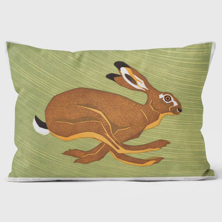 Hurry Hare - Robert Gillmor Cushion for wholesale by ART CUSHIONS