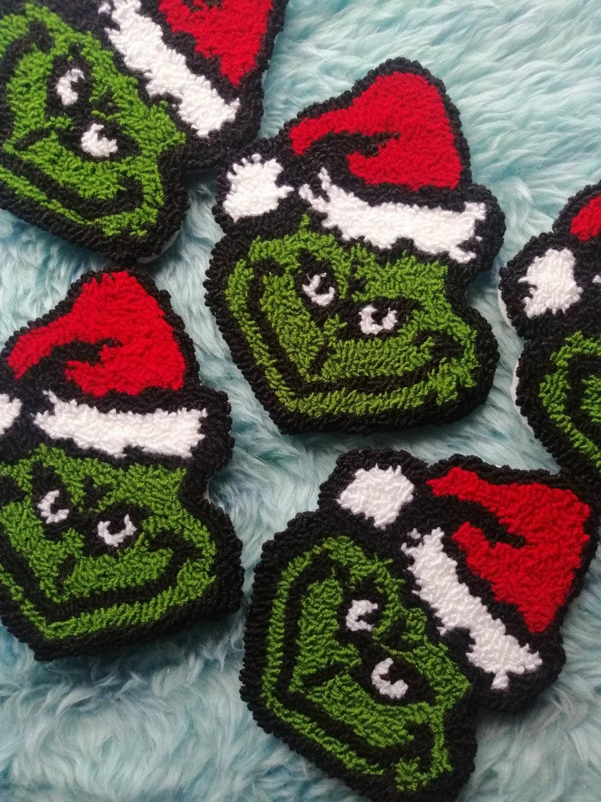 despinacrafting - Wholesale Coasters - Christmas Punch Needle Coasters, Tufted Mug Rug4