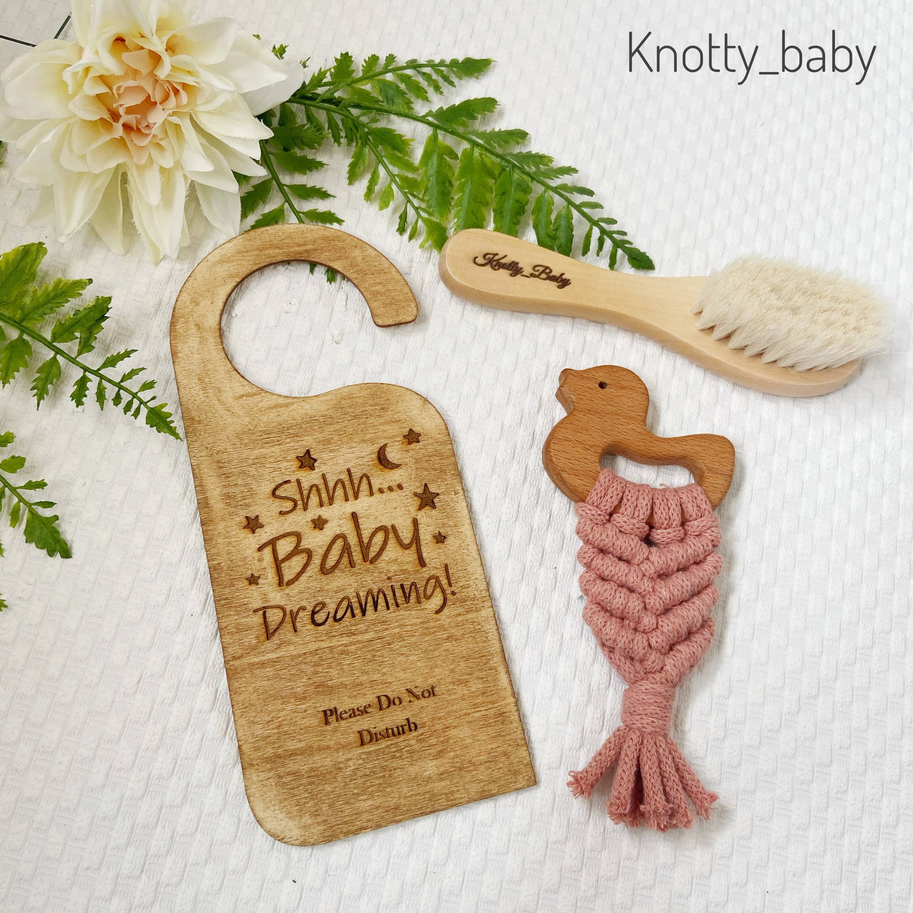 Knotty_baby – wholesale Toothbrush – Kids & Baby – Personalised Soft Wooden Baby Brush, Baby Gift, Baby2
