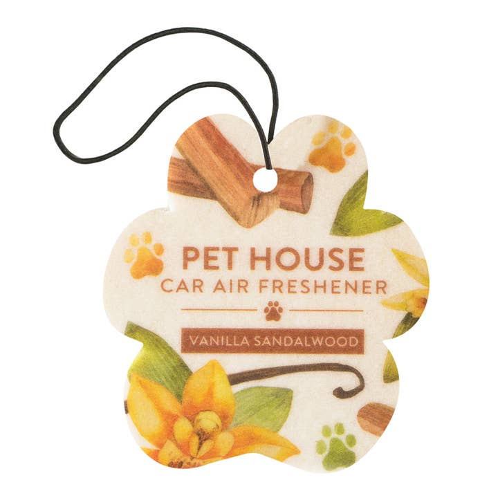 Pet House by One Fur All - Wholesale Car Freshener - Unisex - Vanilla Sandalwood Car Air Freshener