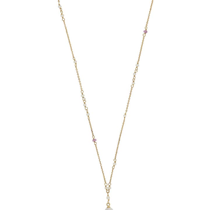 ISHWARA JEWELS - Wholesale Choker/Collar - Sautoir necklace with Baroque Pearl Pendant/RDL | Baroque Pearl1