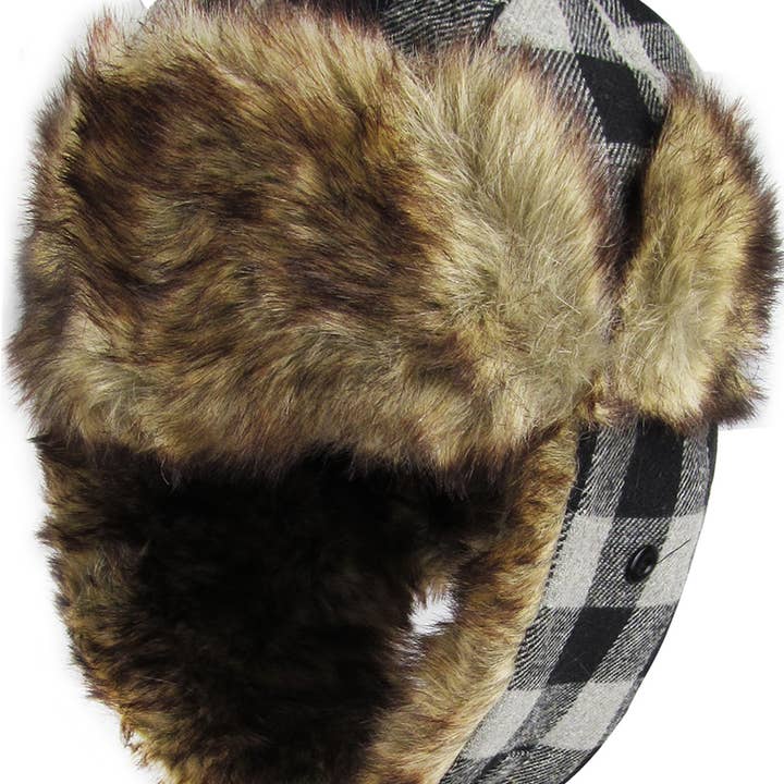 KBETHOS - Wholesale Trapper/Bomber Hat - Unisex - Buffalo Plaid Trapper0
