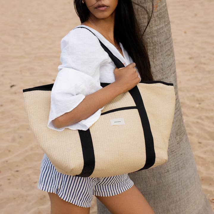 Recitem - Wholesale Tote Bag - Women's - Sac cabas Raphia Clara1