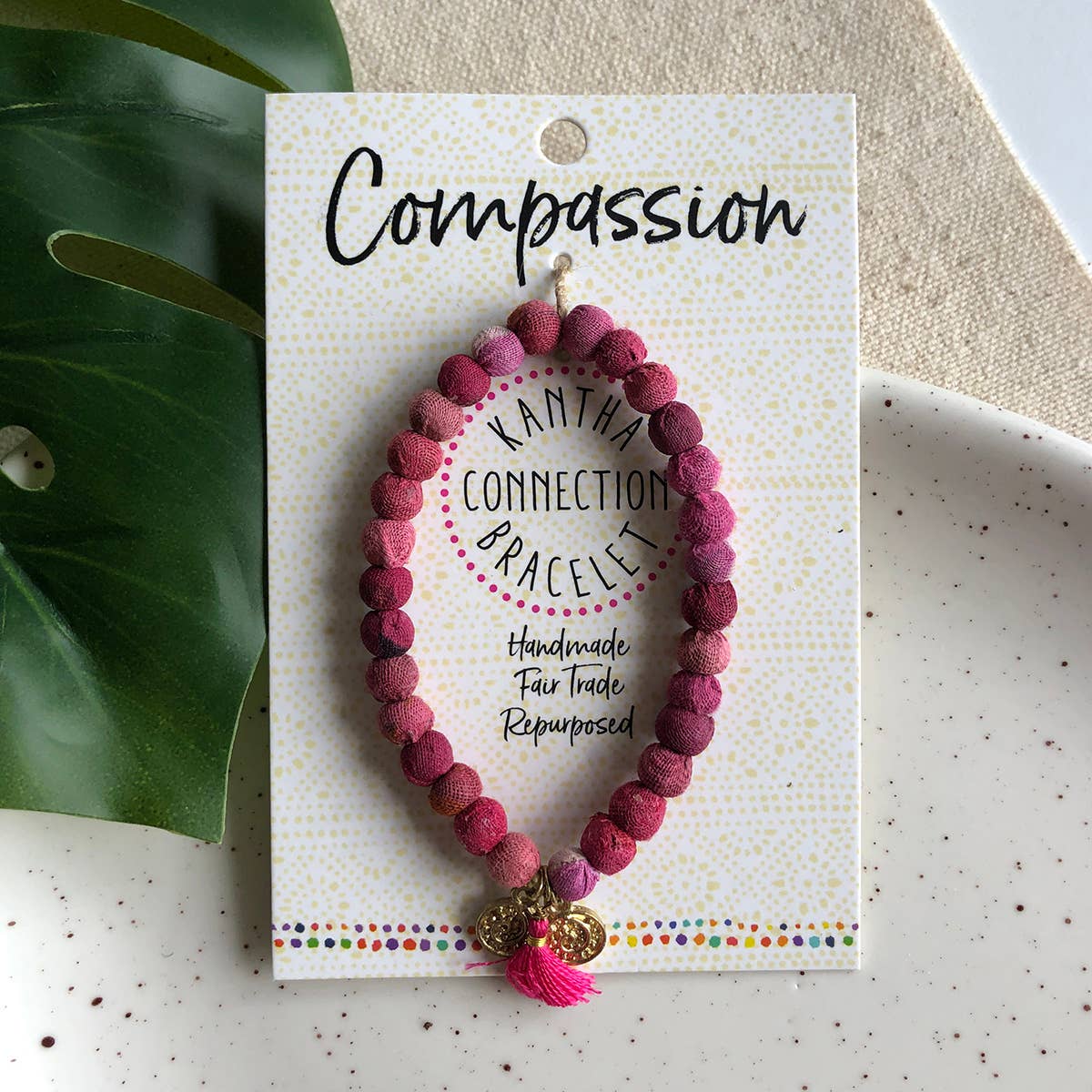 WorldFinds - Wholesale Beaded Bracelet - Compassion • Kantha Connection Bracelet5