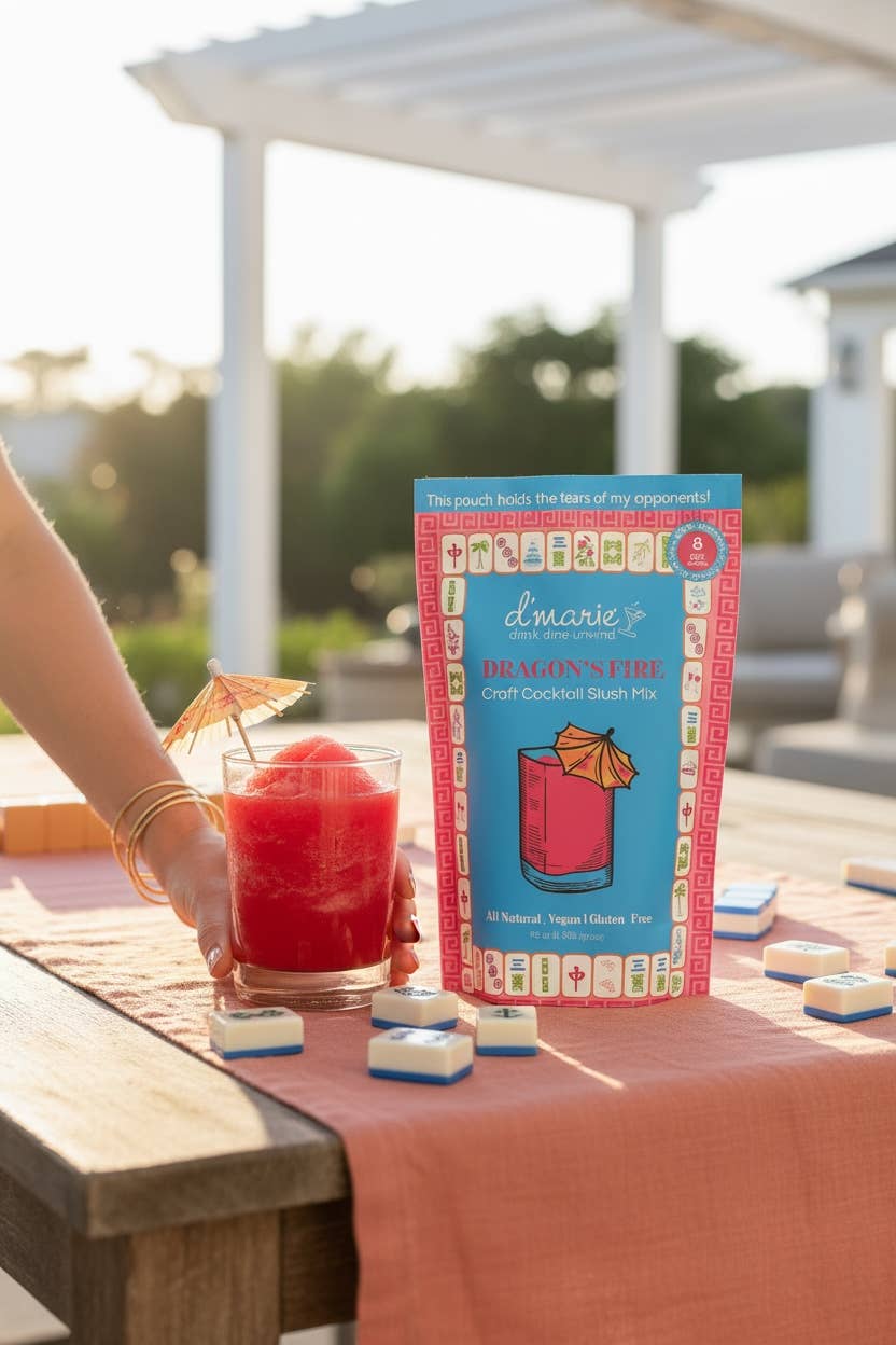 d'marie inc. - Wholesale Cocktail Mix/Syrup - Dragon's Fire Mahjong Cocktail - Ready-To-Freeze Cocktail