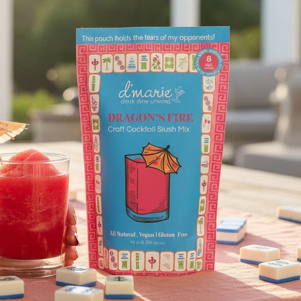 d'marie inc. - Wholesale Cocktail Mix/Syrup - Dragon's Fire Mahjong Cocktail - Ready-To-Freeze Cocktail0