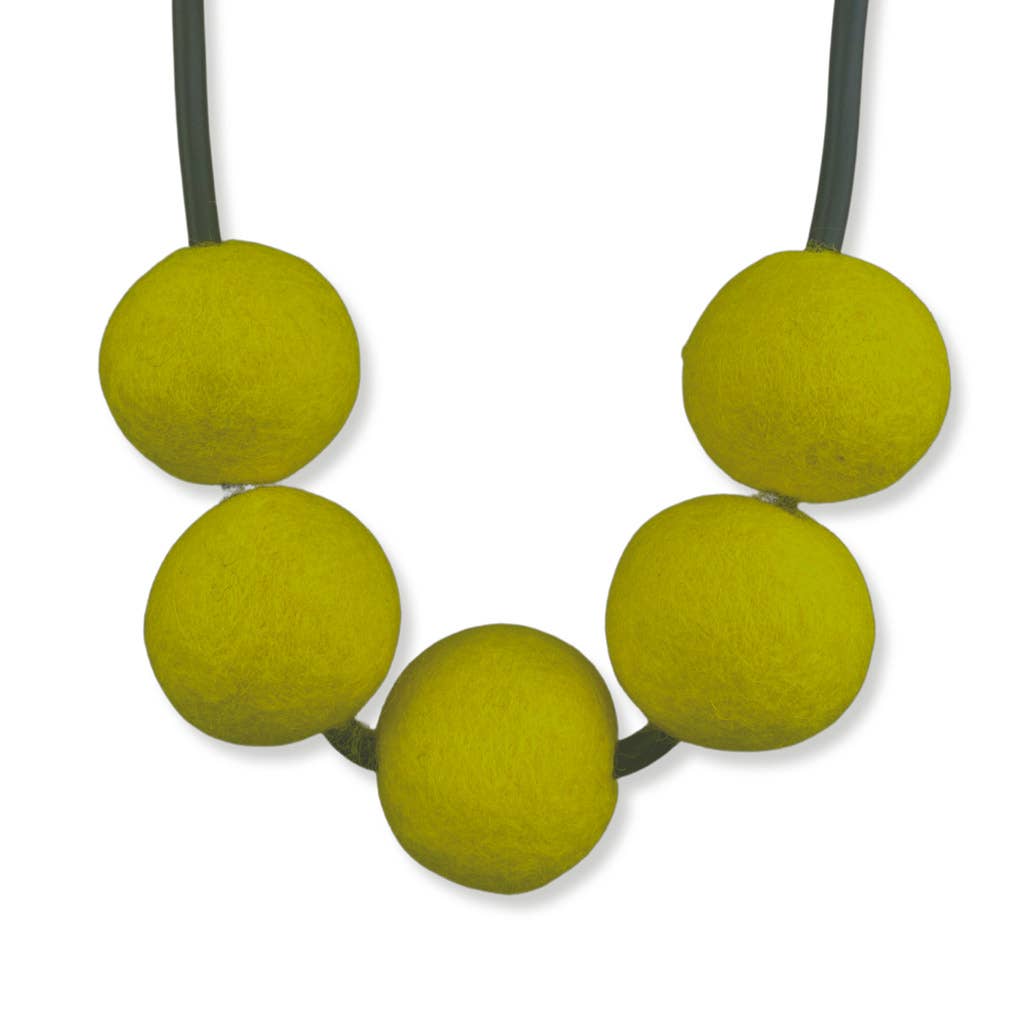 Frank Ideas – wholesale Bib necklace – FELT, bold color, fashion statement necklace CHUNKY 514