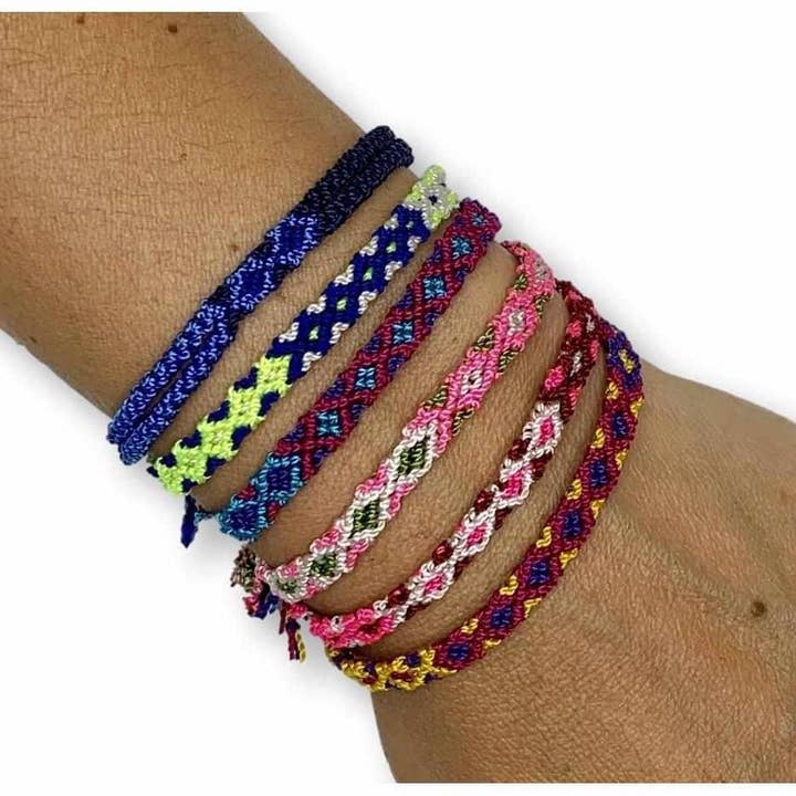 Lumily - Wholesale Geweven/gevlochten armbanden - Vriendschapsarmband gevlochten in boho stijl (4 maten) - Mexico