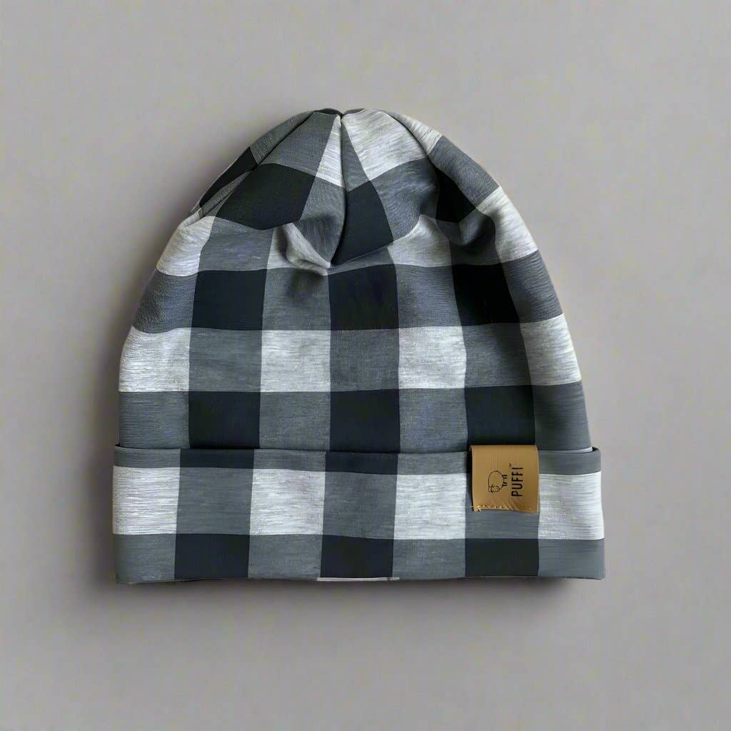 PUFFI - Wholesale Gebreid hoedje - Baby - Buffalo Kapa gewatteerd - Grijs0
