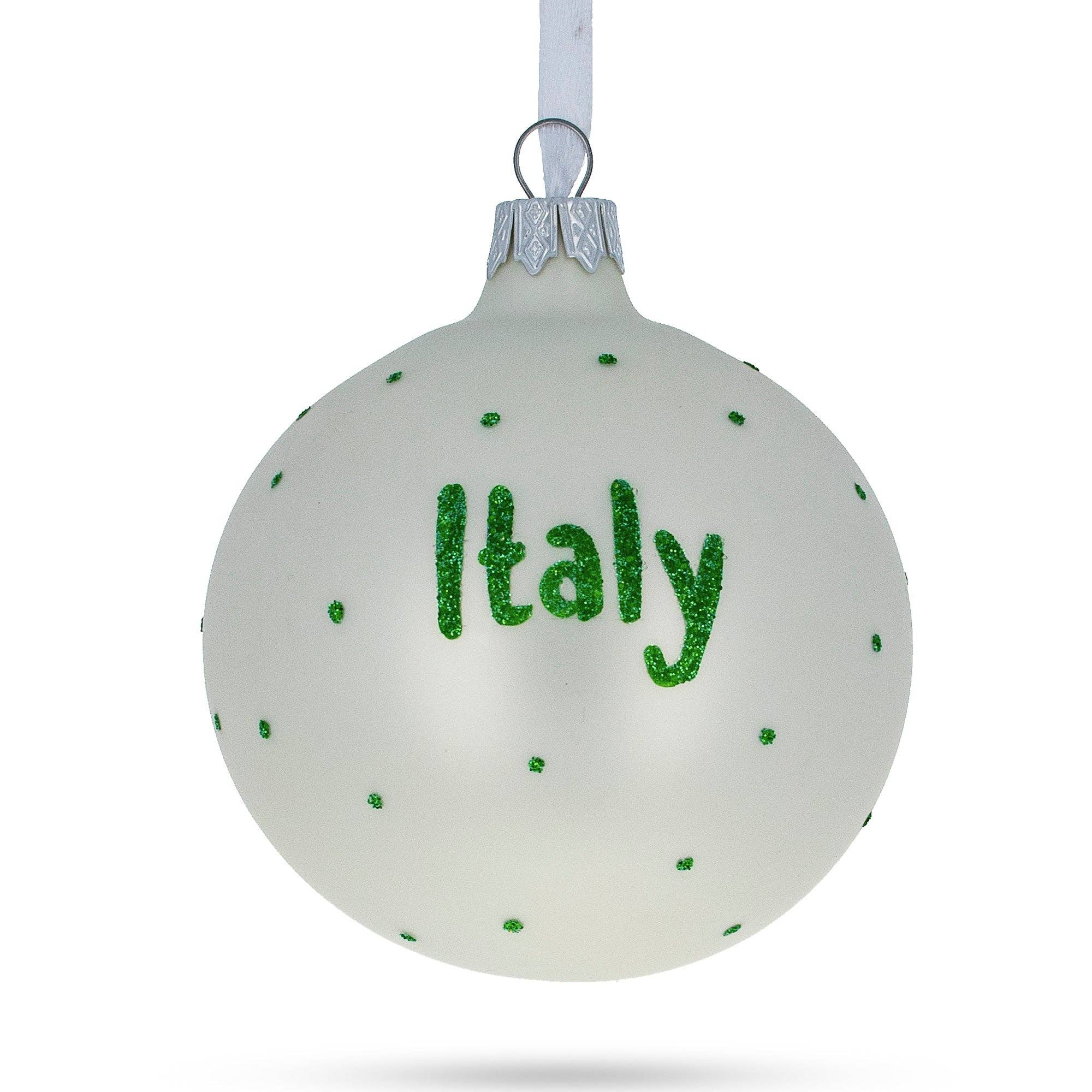 BestPysanky - Wholesale Ornament - Flag of Italy Glass Ornament1