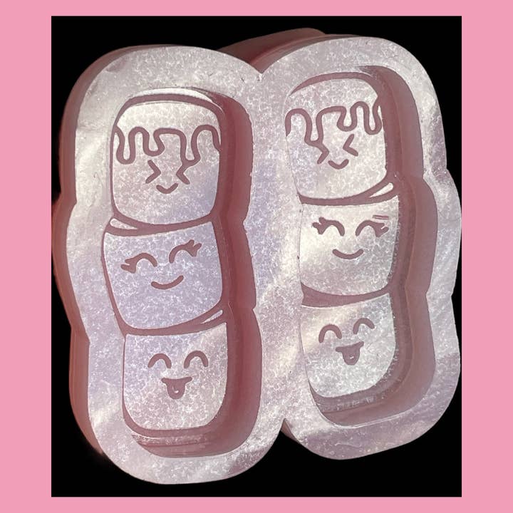 Moule en silicone pour 6 guimauves pour la vente par Devine Silicone Moulds