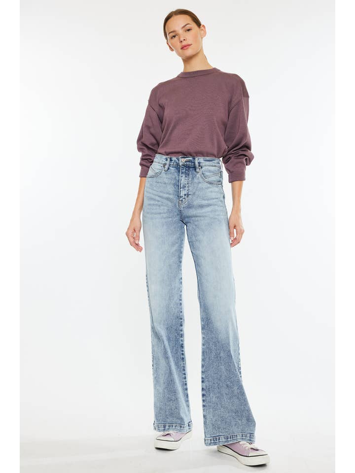 MEDIUM OPEN PACK ULTRA HIGH RISE 90’S FLARE JEANS-KC7889M-OP for wholesale on Faire1