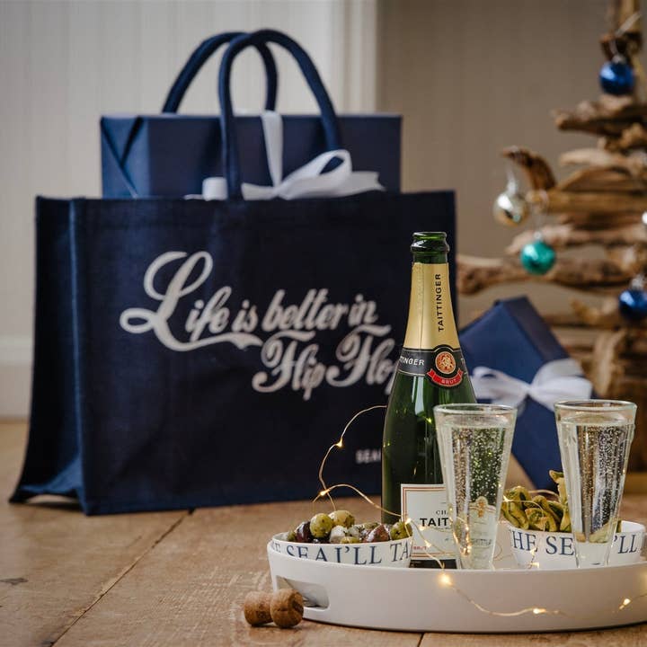 SeaKisses - Vente Tote bag – femme - Life is Better in Flip Flops, jolis sacs en jute dans un choix de couleurs2