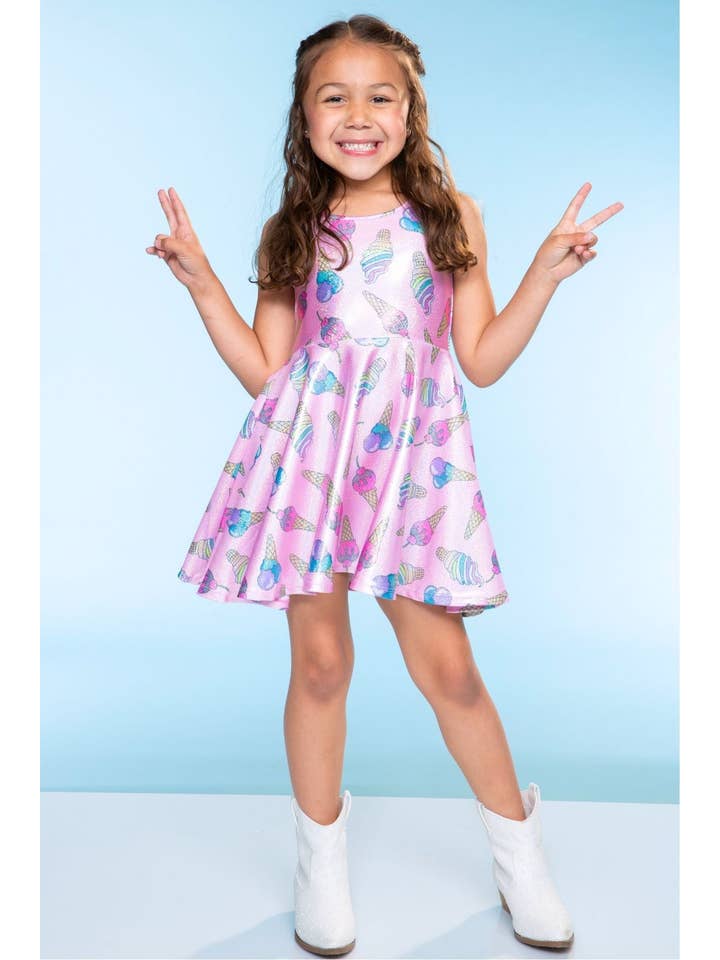 PixieLane - Wholesale Dress - Kids - Glitter Tank Super Twirl Dress29