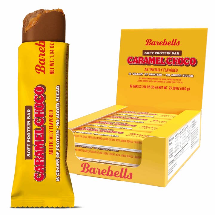 Long Island Candy Factory – wholesale Snack bar – Barebells Protein Bar Caramel Choco SOFT 1.94 oz 12 ct