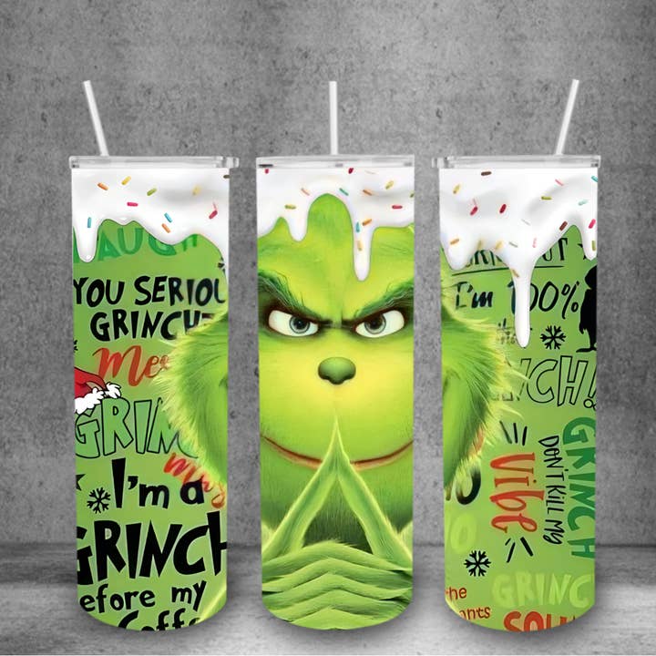 Mean One Before Coffee Tumbler for wholesale by Wicked Flower Creations