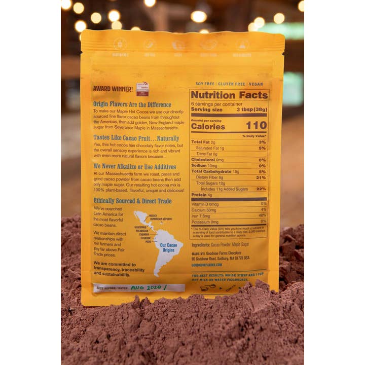 Goodnow Farms Chocolate - Wholesale Hot Cocoa Mix/Kit - Hot Cocoa, Maple Sugar