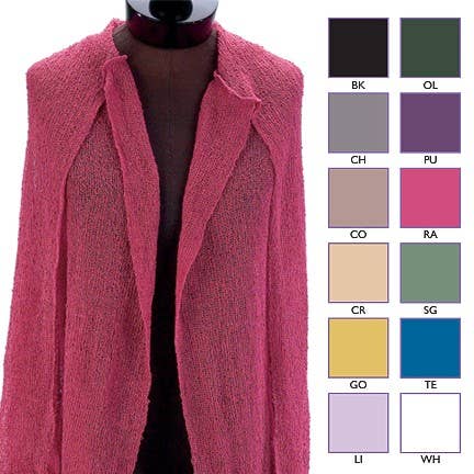 Benjamin International - Wholesale Scarf - Women's - LONG SWEATER WITH SCARF1