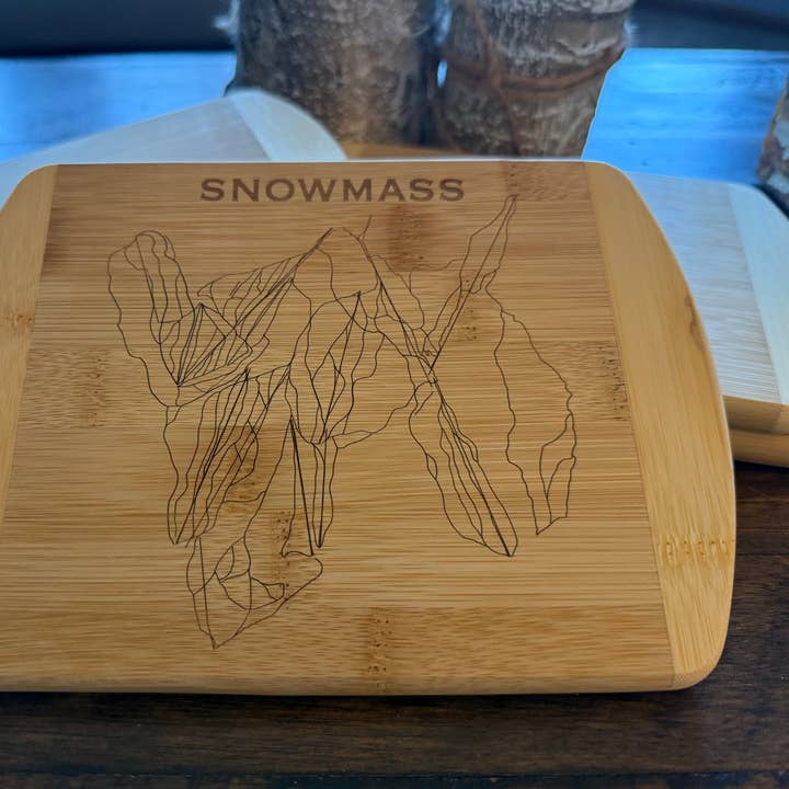 Snowmass Small Bamboo Cutting Board 5.75x8" for wholesale by Parks Art Collection