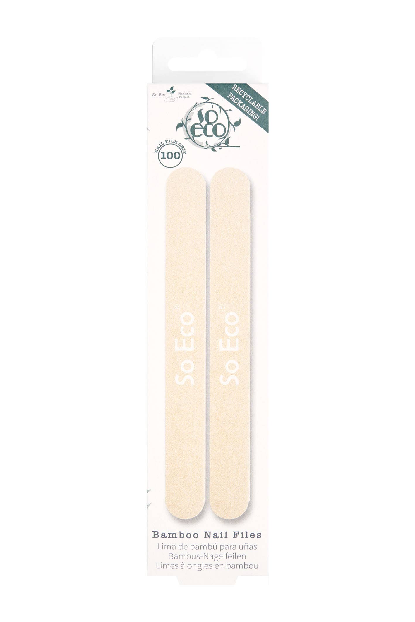 Soinvogue - Wholesale Nail File - So Eco 2 Bamboo Nail Files0