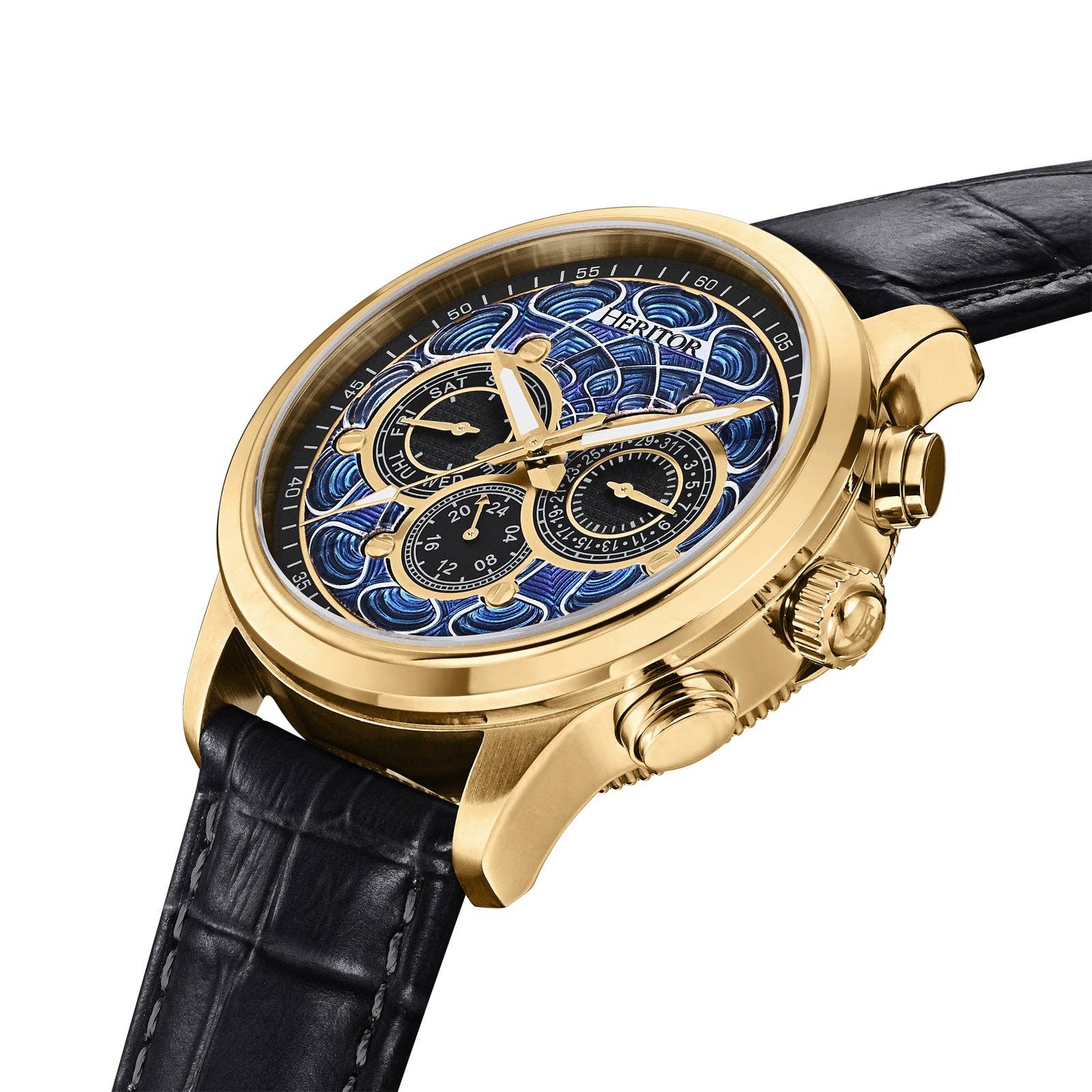 Heritor Automatic – Relógio de pulso - Homem por atacado – Heritor Automatic Apostle Relógio Pulseira em Couro com Dia/Data6