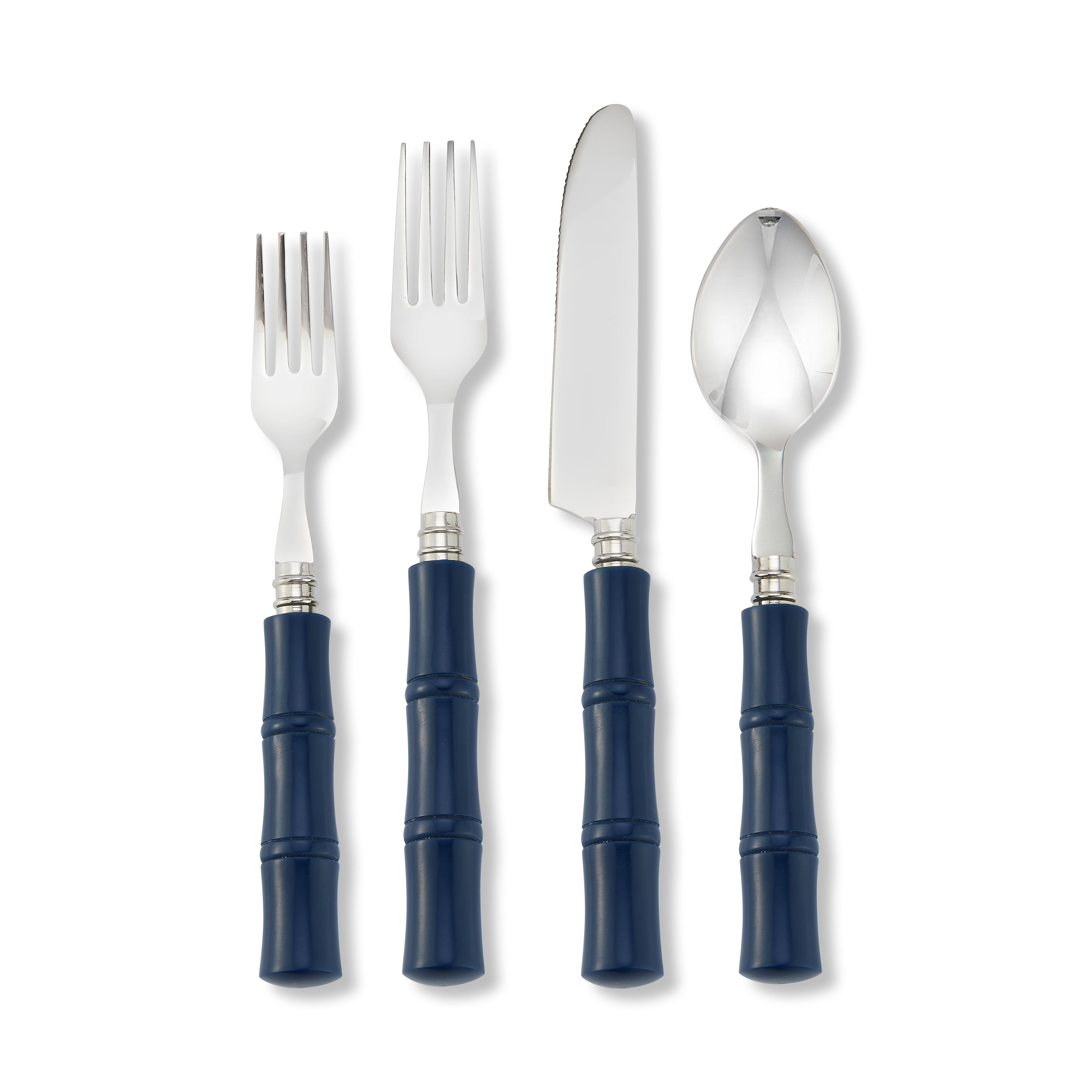 Chefanie - Wholesale Flatware Set - Blue "Bamboo" Flatware0