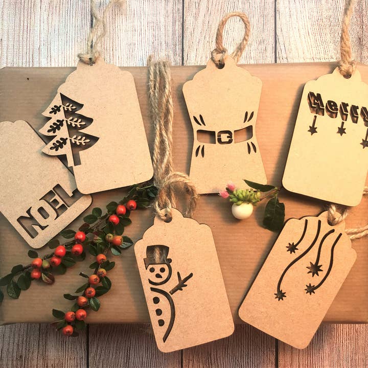 Christmas Gift Tags, Wooden Gift Tags, Christmas Gift Label1 for wholesale by Deco Rach Design