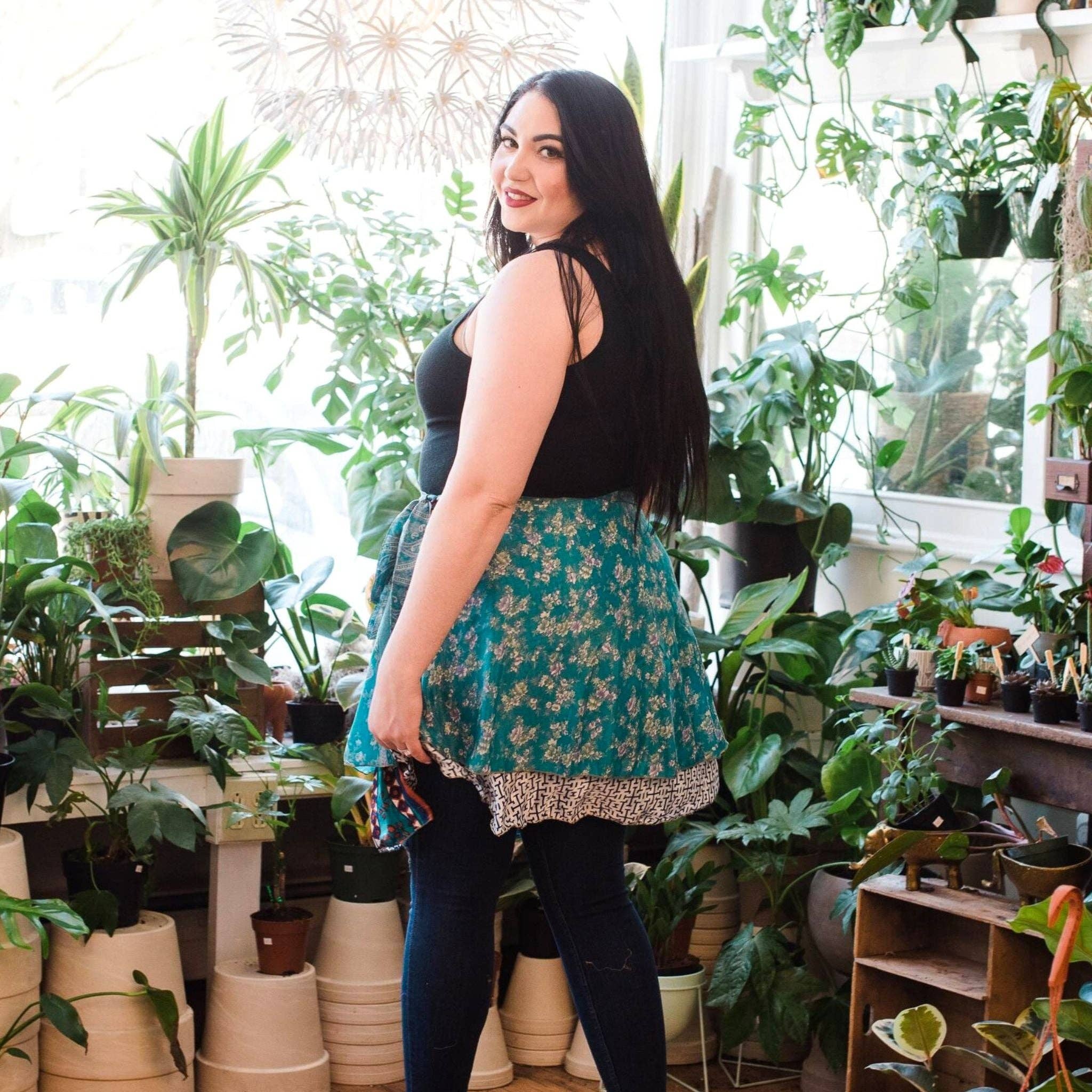 Darn Good Yarn - Wholesale Skirt - Women's - Sari Wrap Skirt37