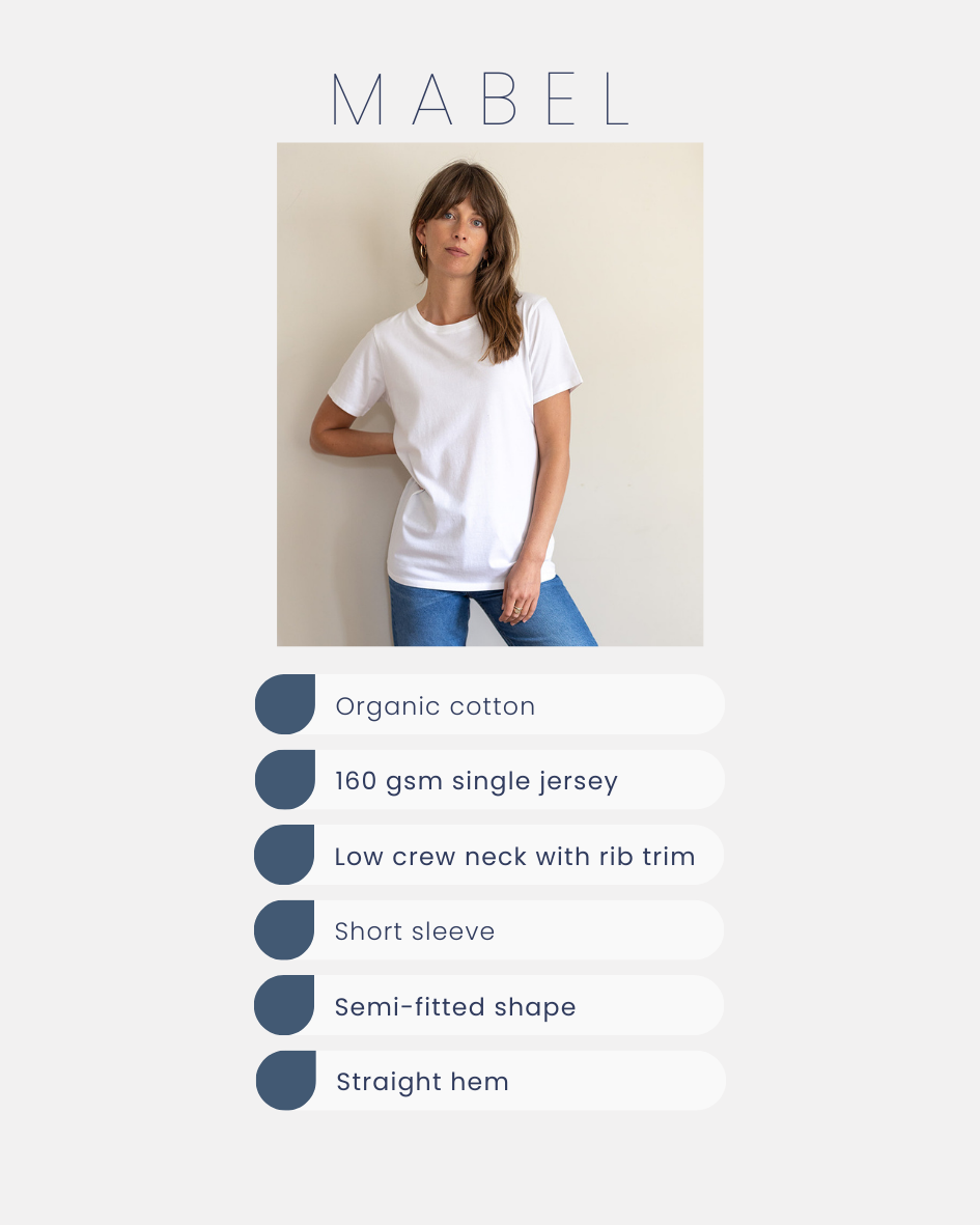 Ivy T - Vente T-shirt – femme - T-shirt blanc Mabel en coton biologique6