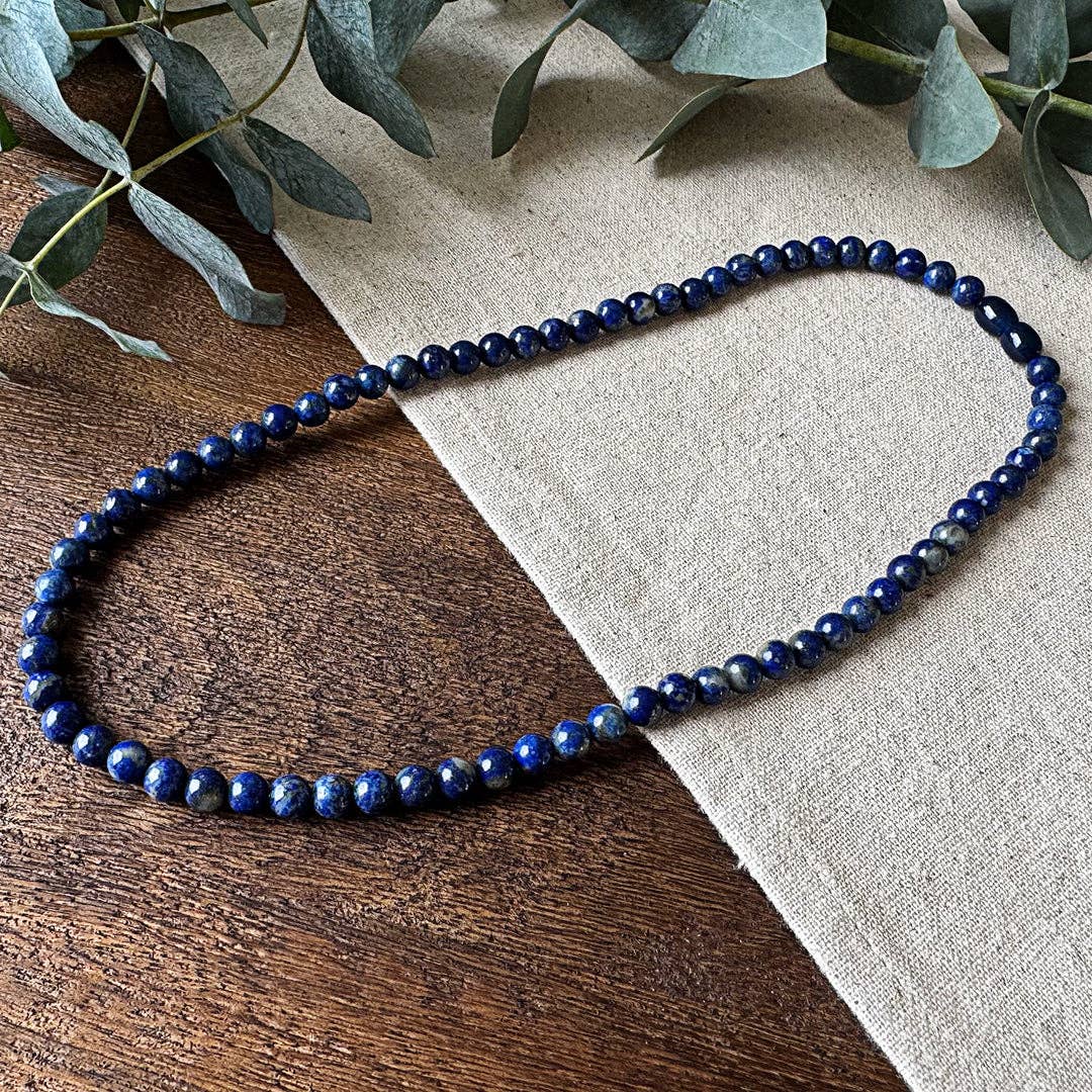 REMOVED BRAND – wholesale Beaded/pearl necklace – Lapis Lazuli necklace0