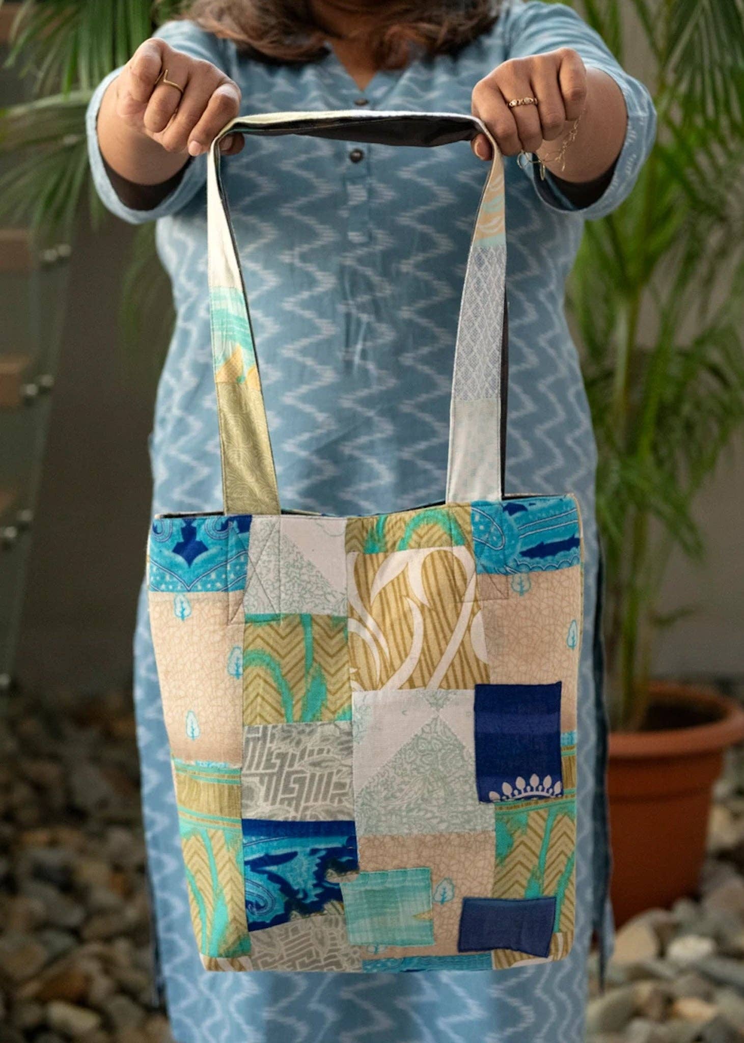 Shakti.ism - Wholesale Tote Bag - Women's - Colourful Sari Patchwork Tote Bag, Fair Trade Market Shopper10