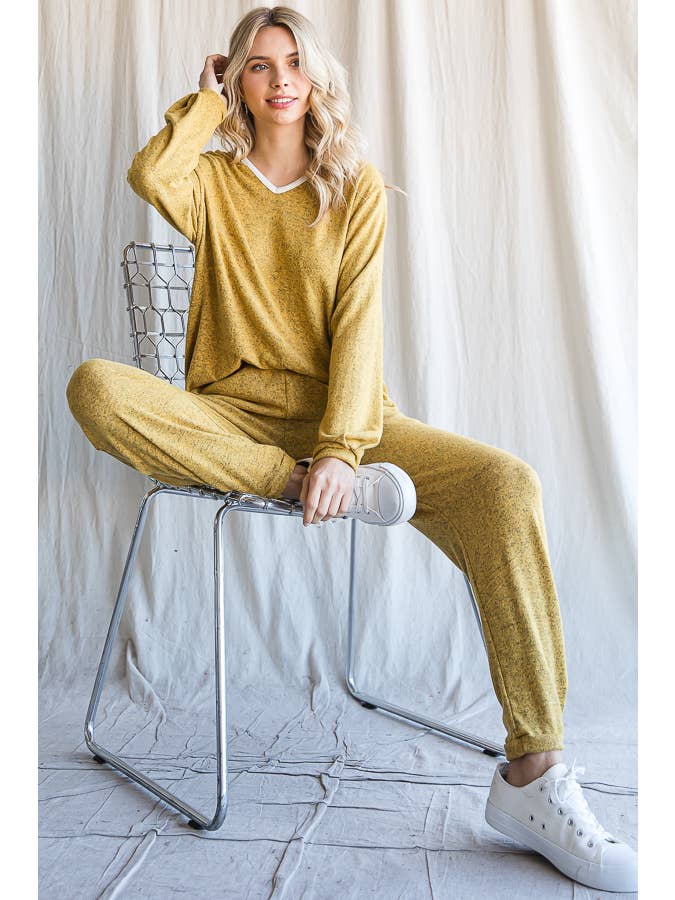 Mustard COZIEST LOUNGE SET for wholesale on Faire13