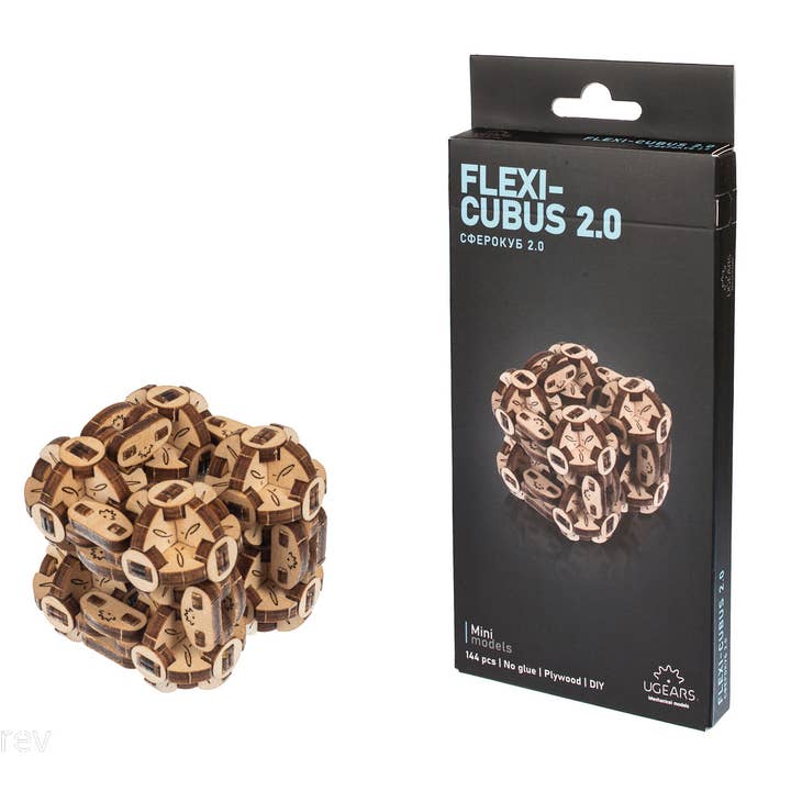 Ukidz LLC - Wholesale DIY Craft Kit - UGears Flexi-cubus V2.0 (New packaging)