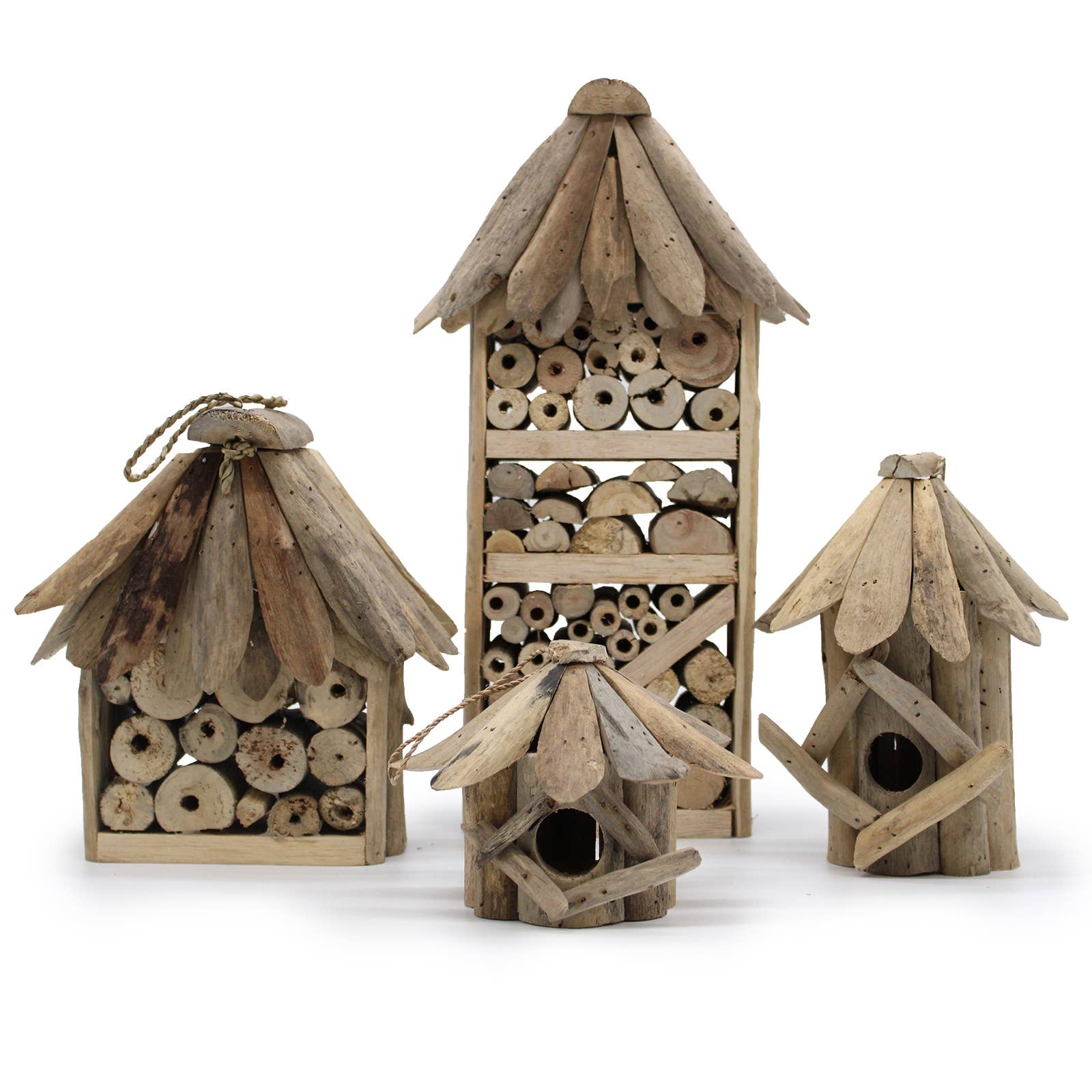 AWGifts Europe - Wholesale Bird House - 2xDriftwood Birdbox - Wallhanging3