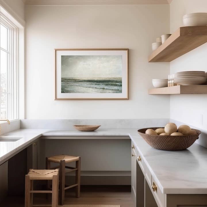 AMY WARR ART - Wholesale Art Print - Vintage Art Print - Beach Landscape- 'Ocean Water' No. 12