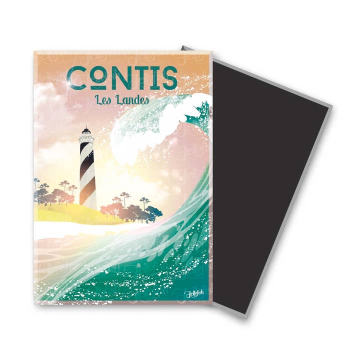 jellyfish-travelposter - Vente Aimants - Magnet pour Frigo 6,5 cm x 9 cm - CONTIS0