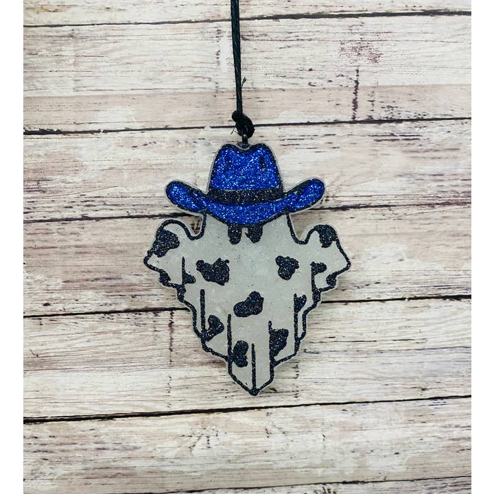 Scent Story Freshies - Wholesale Car Freshener - Unisex - Ghost with Cow print and Cowboy Hat5