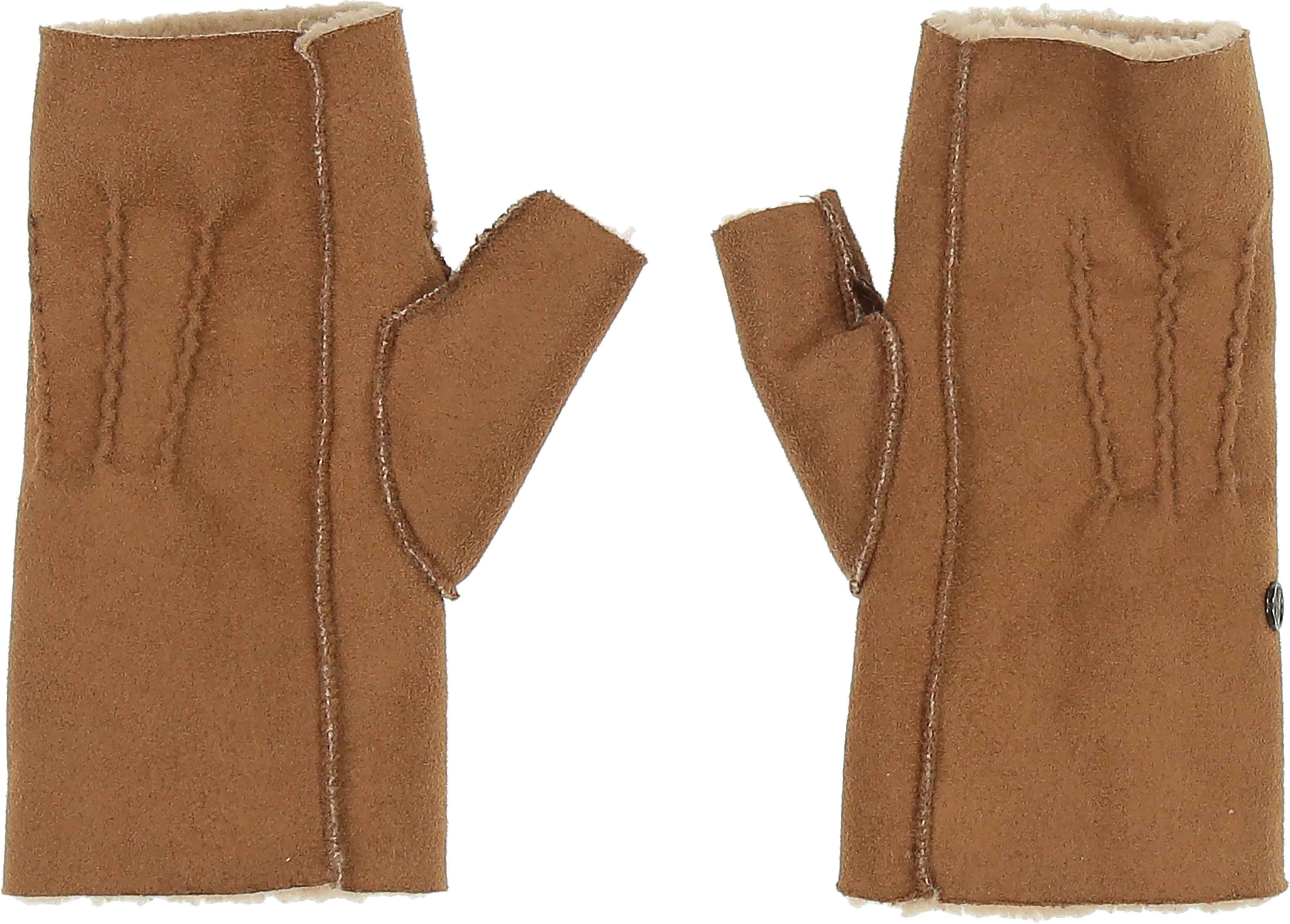 FRAAS - The Scarf Company - Wholesale Arm Warmers - Women's - Fingerless Faux Suede Armwarmer with Sherpa Lining2