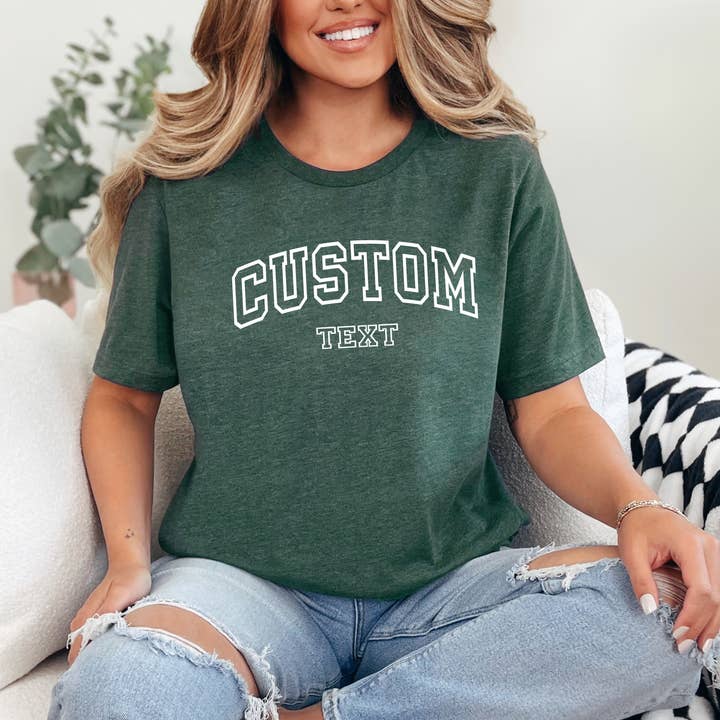 Tilpasset Tekst T-shirt, Tilpasset Logo T-shirt, Personlig Tekst T-shirt for engroshandel hos Tee Story