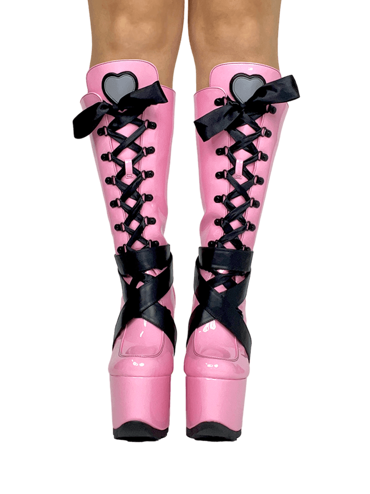 YRU Shoes – Engroshandel Støvler - Dame – VAMP - PINK/BLACK3