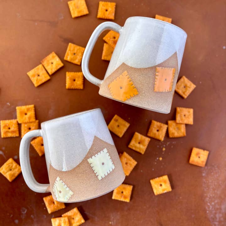 ROB Ceramics – wholesale Kaffekoppar – Cheez It Mugg Handgjord Keramik0