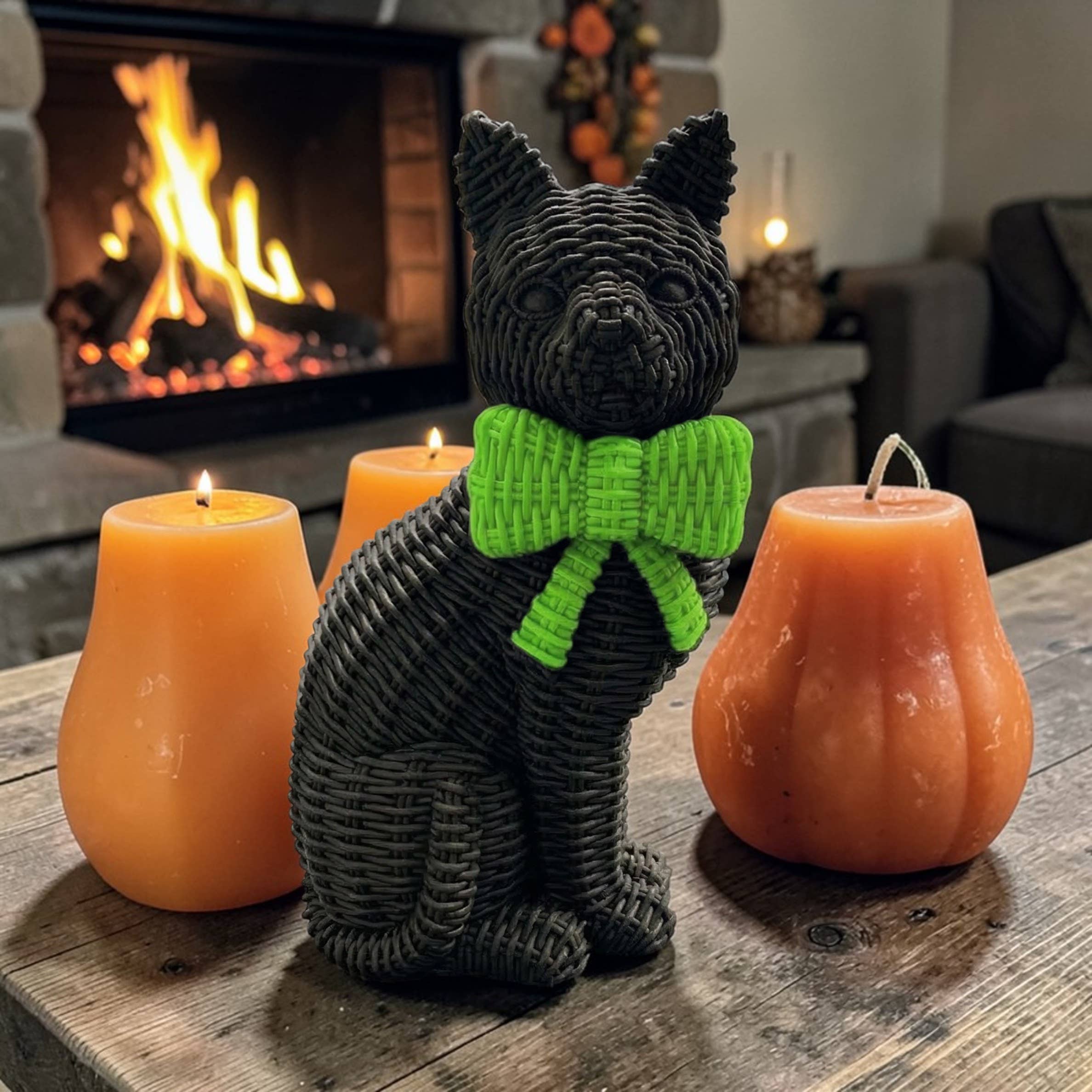 Gia Roma - Wholesale Decorative Figurine - Black Cat Decoration, Farmhouse Halloween Home Decor Statues28