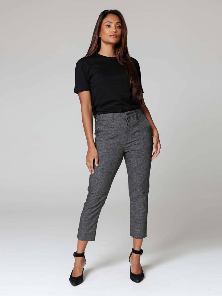 Grijze Tweed Chino | De Verena voor wholesale door Good Morning Universe EU