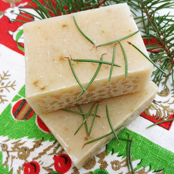 Green Daffodil Bath & Body - Wholesale Bar Soap - Holiday Tree Natural Handmade Bar Soap - Christmas3