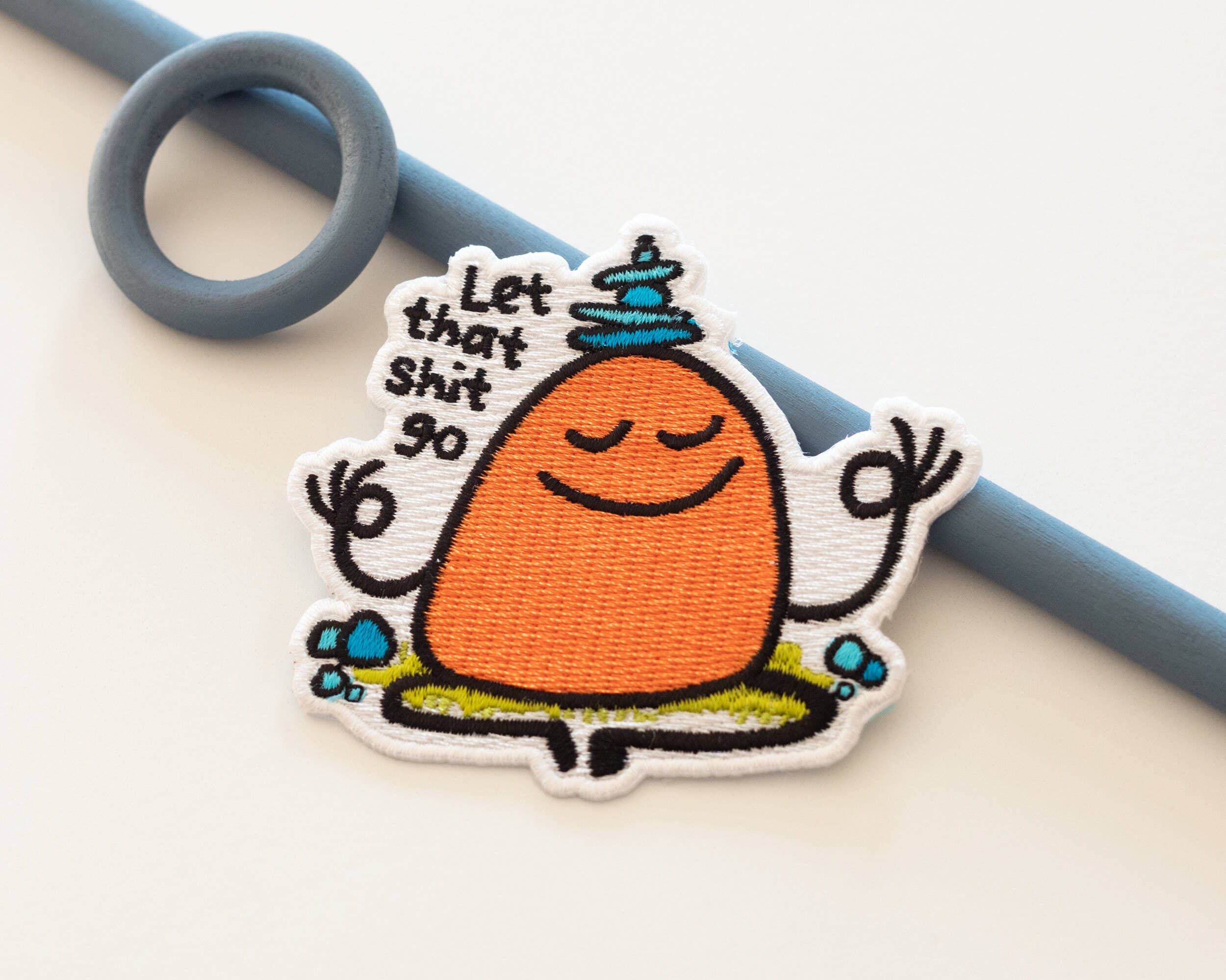 RippleSplash Studio - Wholesale Patch - Let That Shit Go Iron-On Patch1