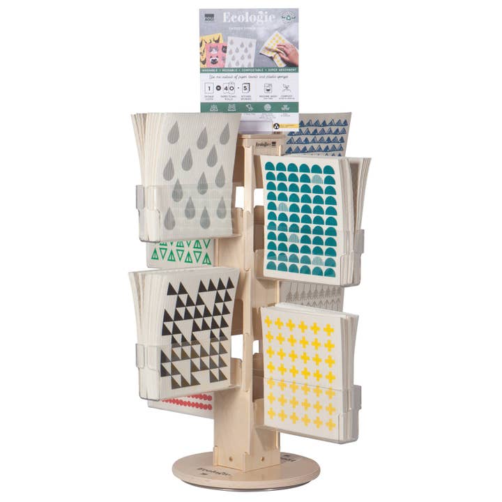 Ecologie - Wholesale Dishcloth - Swedish Dishcloth Counter Display DISHCLOTHS SOLD SEPARATELY2