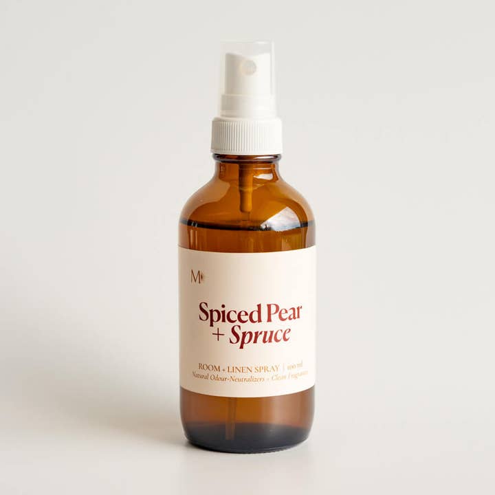 Poire Épicée + Épicéa | Spray pour Chambre & Linge pour la vente par Misiyo Candle Co