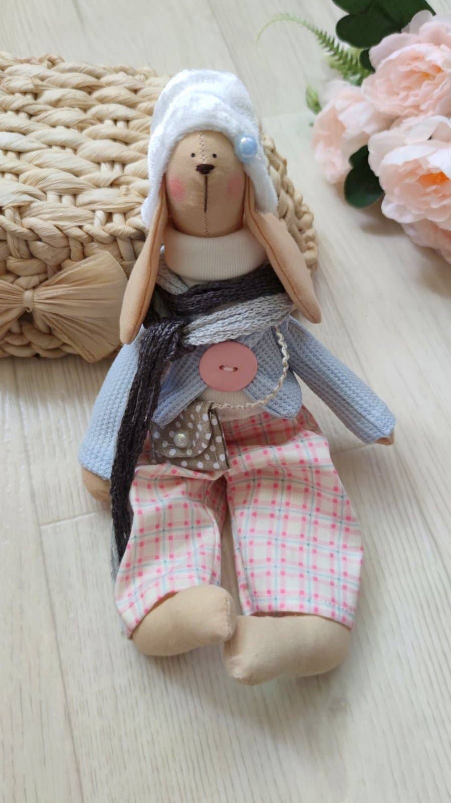 ChernikovaNataliya - Wholesale Doll - Kids - Rabbit Handmade Doll, Rabbit Toy, Handmade Bunny,3